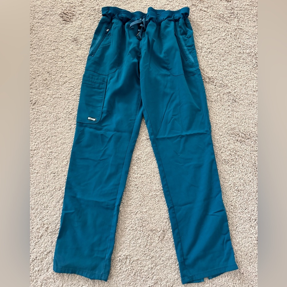 Grey's Anatomy Teal Straight Leg Scrub Pants